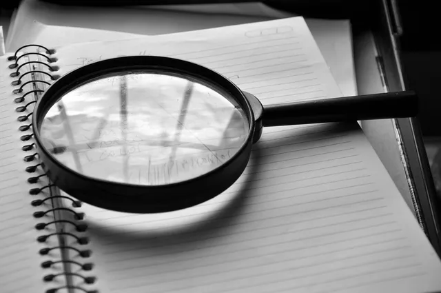 magnifying glass, journal, detail, job, the audit, magnifying glass, magnifying glass, magnifying glass, magnifying glass, magnifying glass. How to audit AI marketing tool outputs before a UK campaign goes live